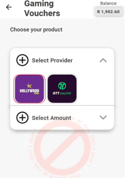Step 4 - Select the Provider