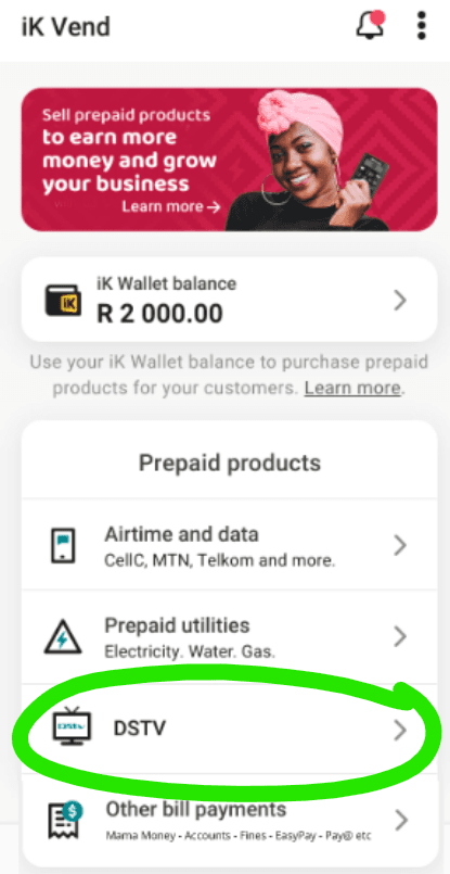 Step 3 - Select "DSTV"