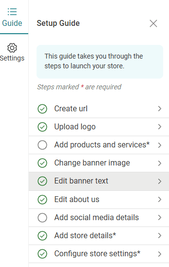 Step 5: Customise the look-and-feel of your webstore