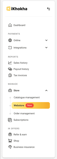 Step 1: Login to your iK Dashboard