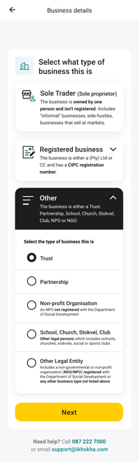Business Type - Trust