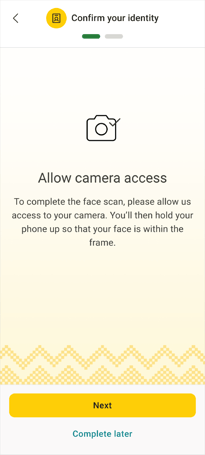 Face scan info